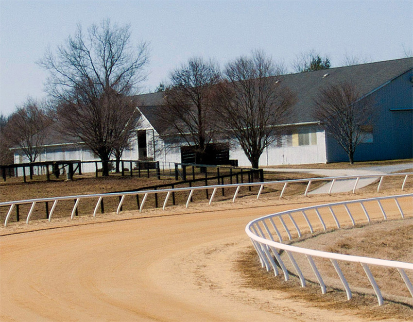 Chanceland Farm's dirt track